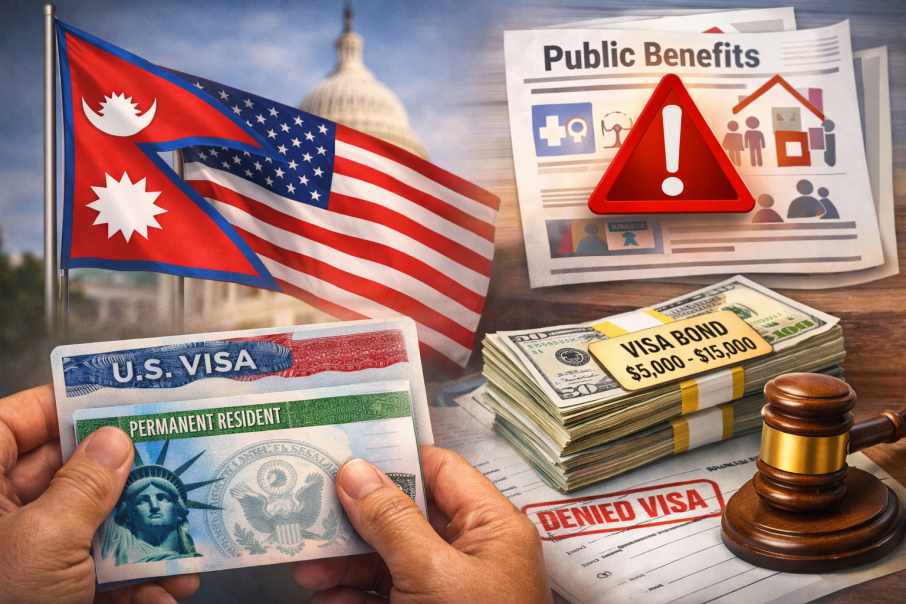 अमेरिकी सहुलियत दुरुपयोग नगर्न नेपाली दूतावासको चेतावनी